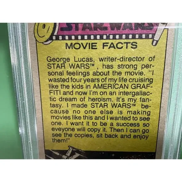 Star Wars 1977 A Quizzical Threepio! #126 PSA 7 CERT#65314215 - Picture 11 of 12